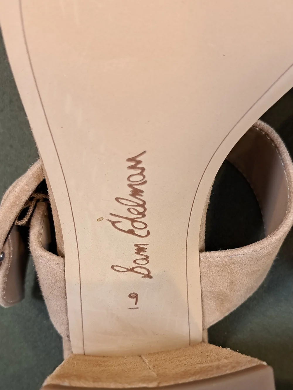 Sam Edelman Signature Collection Dawn Sandal - Color: Tan Suede - Size: 9
